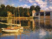 Claude Monet The Bridge at Argenteuil Spain oil painting reproduction